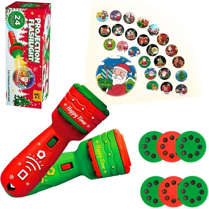Fun Interactive Projection Lamp for Children – 2-in-1 Flashlight with 24 Motifs 23