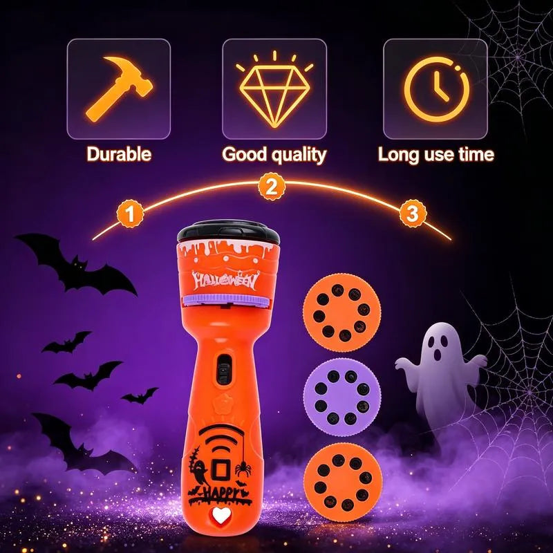 Fun Interactive Projection Lamp for Children – 2-in-1 Flashlight with 24 Motifs 3