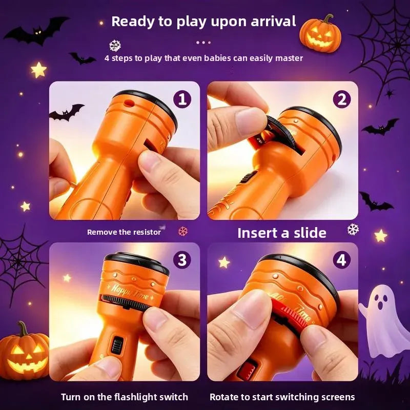 Fun Interactive Projection Lamp for Children – 2-in-1 Flashlight with 24 Motifs 6
