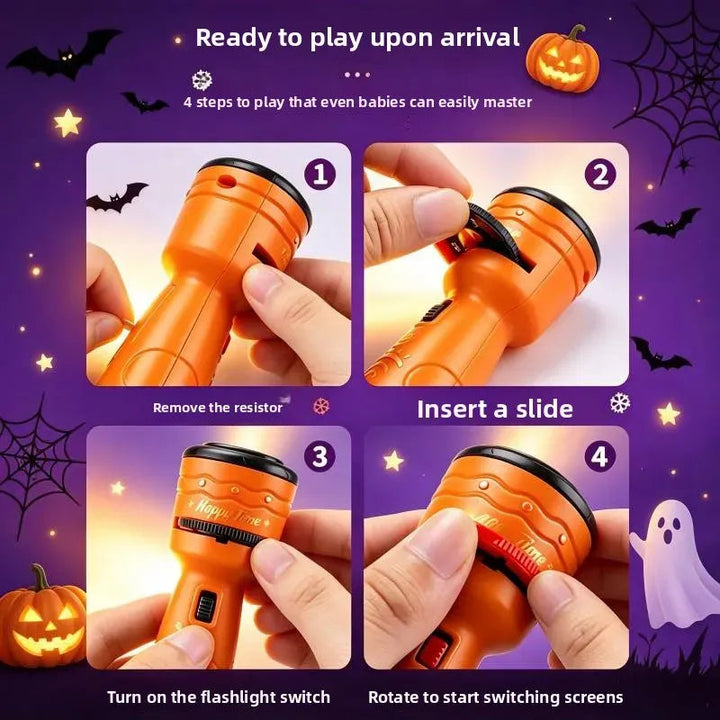 Fun Interactive Projection Lamp for Children – 2-in-1 Flashlight with 24 Motifs 6