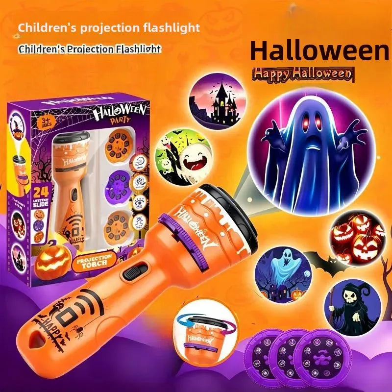 Fun Interactive Projection Lamp for Children – 2-in-1 Flashlight with 24 Motifs 8