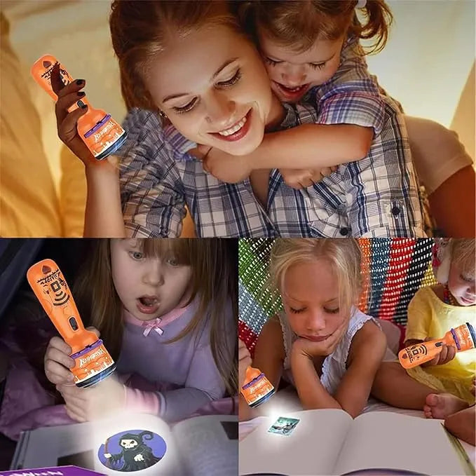 Fun Interactive Projection Lamp for Children – 2-in-1 Flashlight with 24 Motifs 9