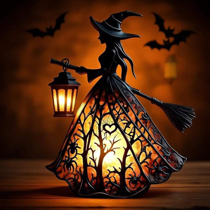 Halloween Witch Lantern – Decorative Mood Light 1