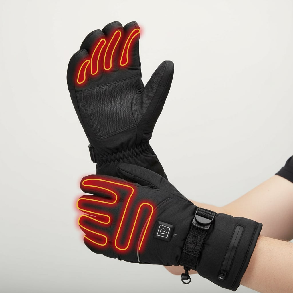 Heated Gloves – For Warm Dry Hands & Smartphone-Use 1