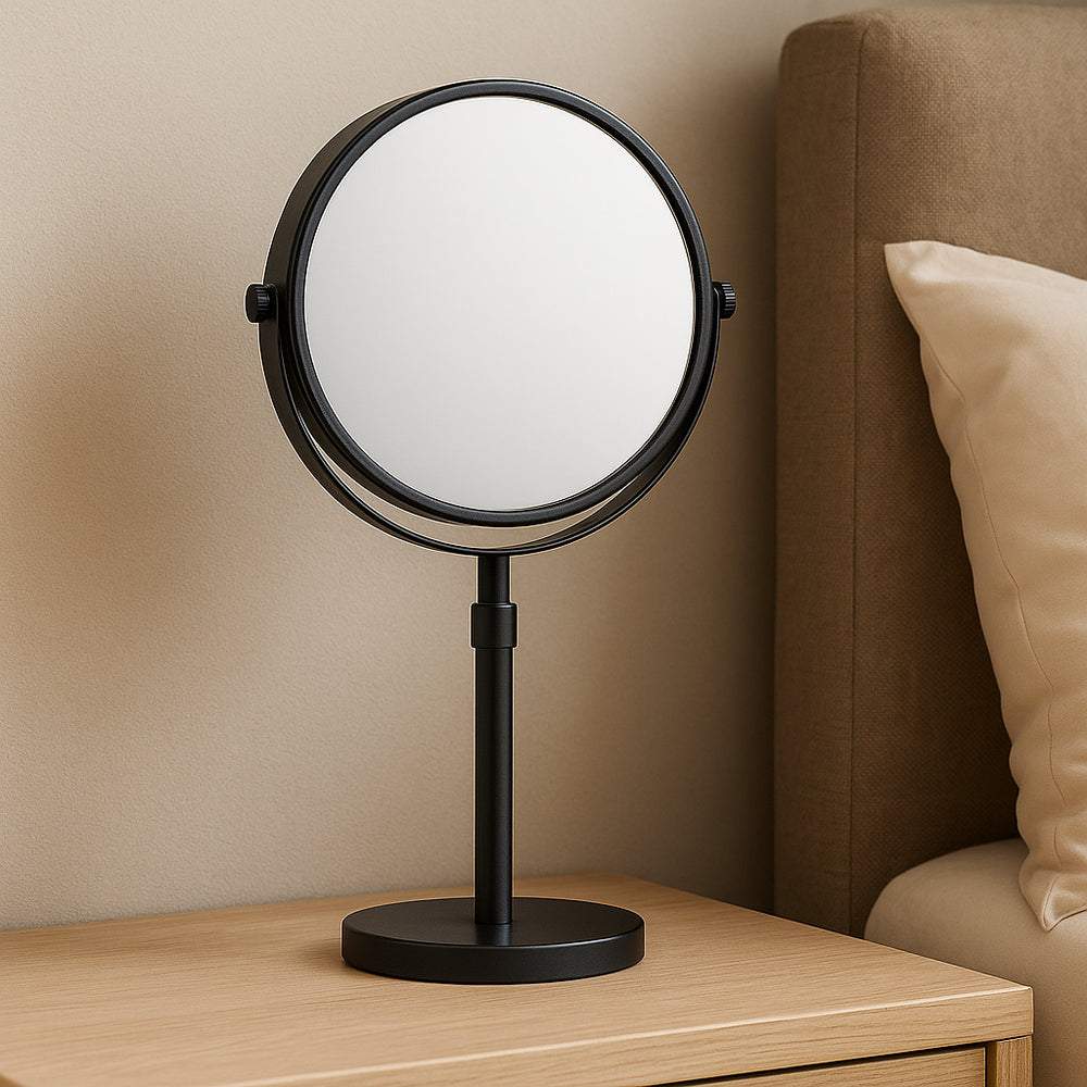 Height-Adjustable Makeup Mirror – LED Light with 10x Magnification 4