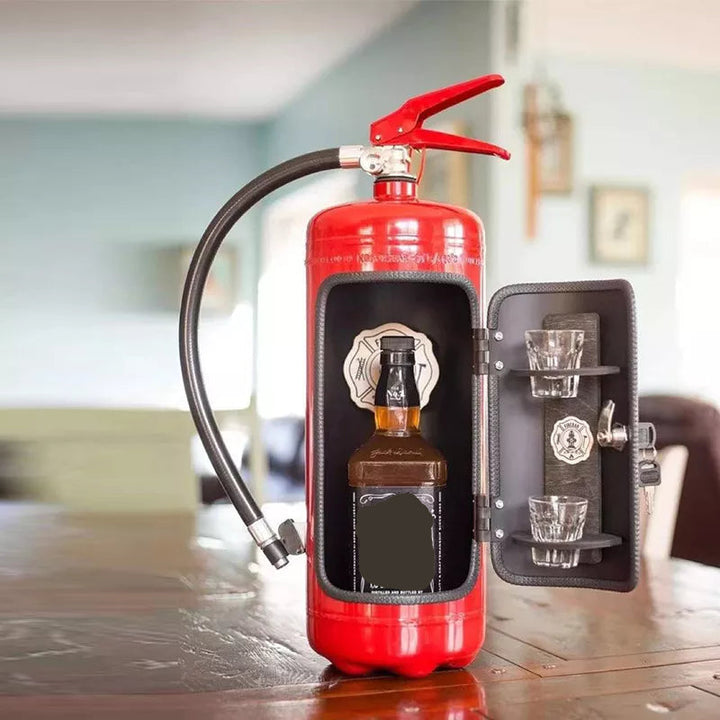 Hidden Mini-Bar Bottle Holder – Fire Extinguisher-Shape with Secret Storage Space for Drinks 5