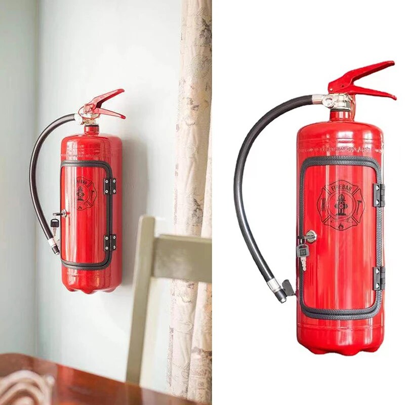 Hidden Mini-Bar Bottle Holder – Fire Extinguisher-Shape with Secret Storage Space for Drinks 6