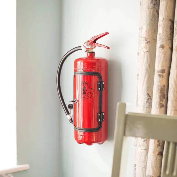 Hidden Mini-Bar Bottle Holder – Fire Extinguisher-Shape with Secret Storage Space for Drinks 7