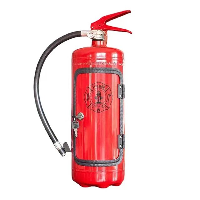 Hidden Mini-Bar Bottle Holder – Fire Extinguisher-Shape with Secret Storage Space for Drinks 9