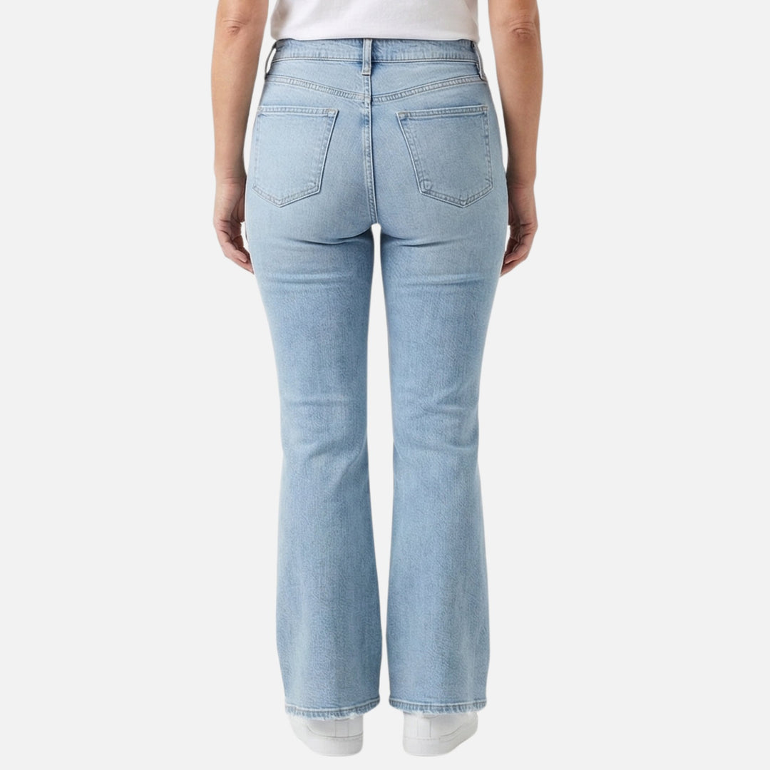 High-Rise Flared Denim Jeans for Women