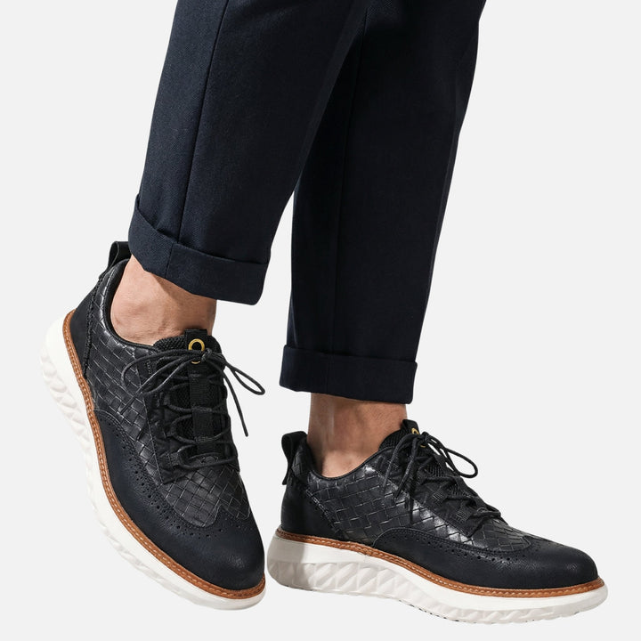 Classic Brogue Lace-Up Sneakers for Men