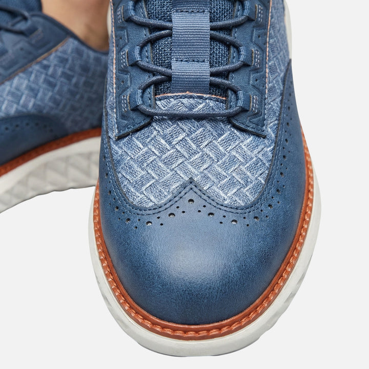 Classic Brogue Lace-Up Sneakers for Men