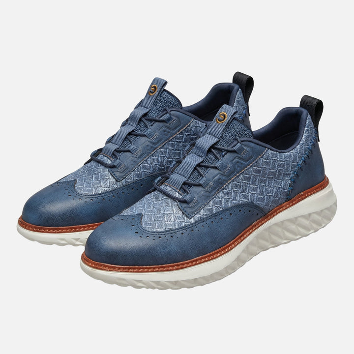 Classic Brogue Lace-Up Sneakers for Men