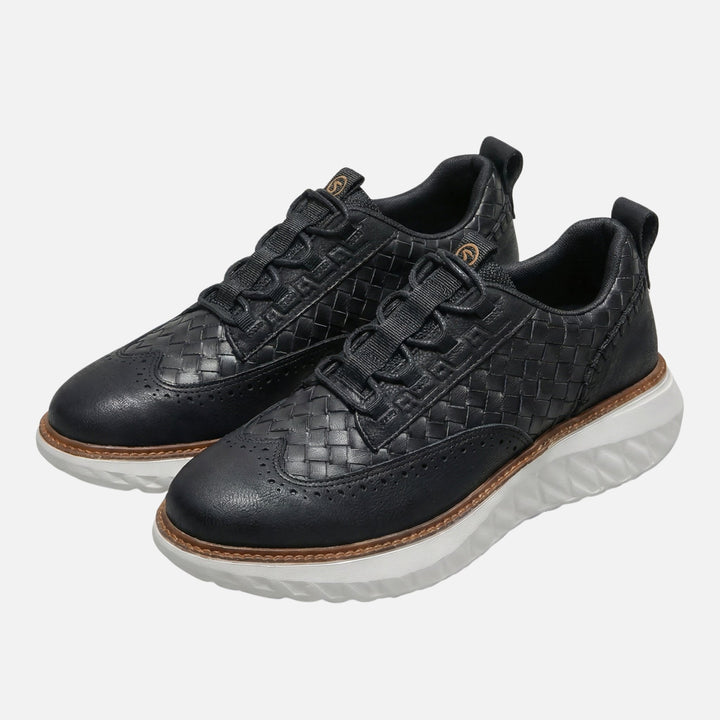 Classic Brogue Lace-Up Sneakers for Men