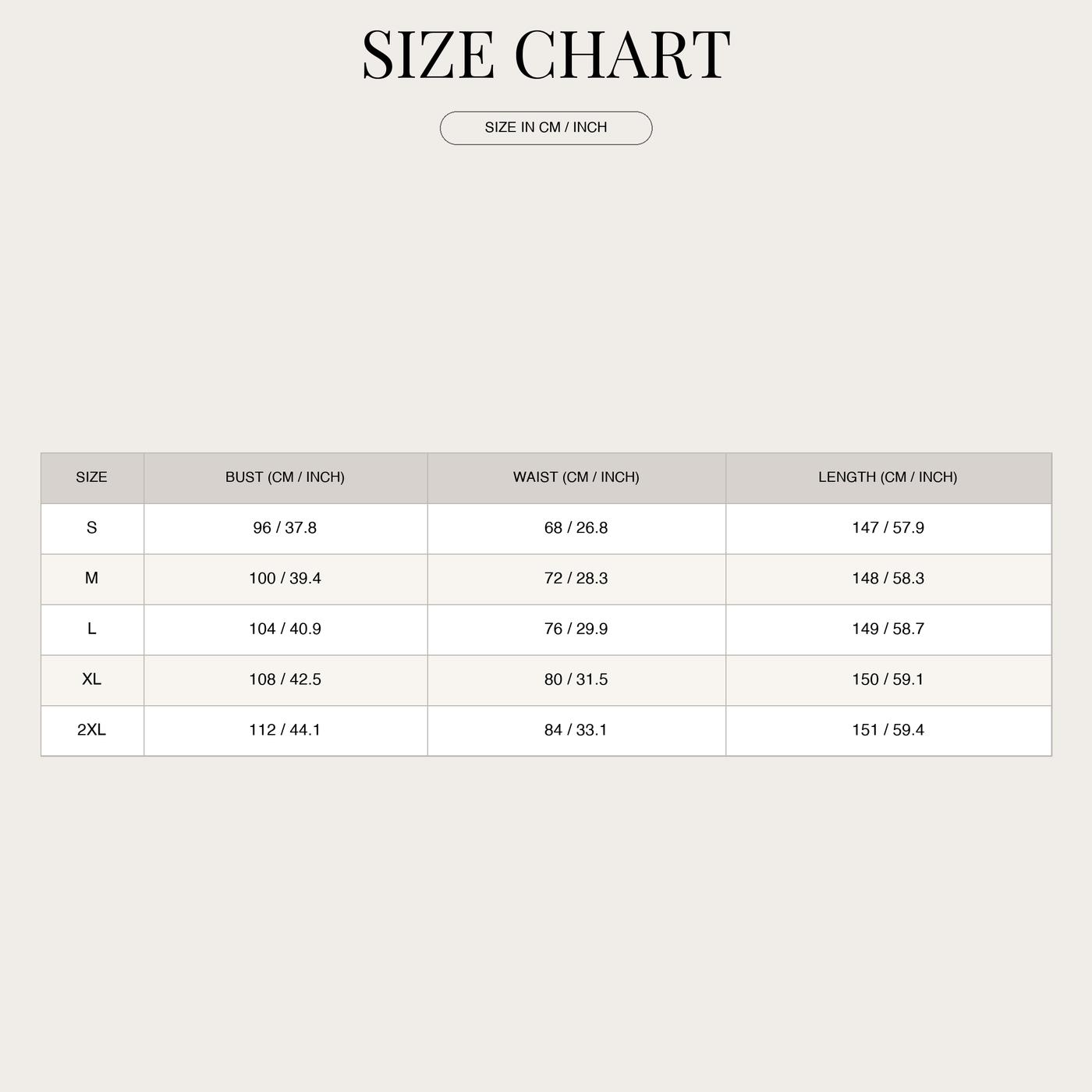 Women's Sleeveless Wide-Leg Jumpsuit – Blouson size chart