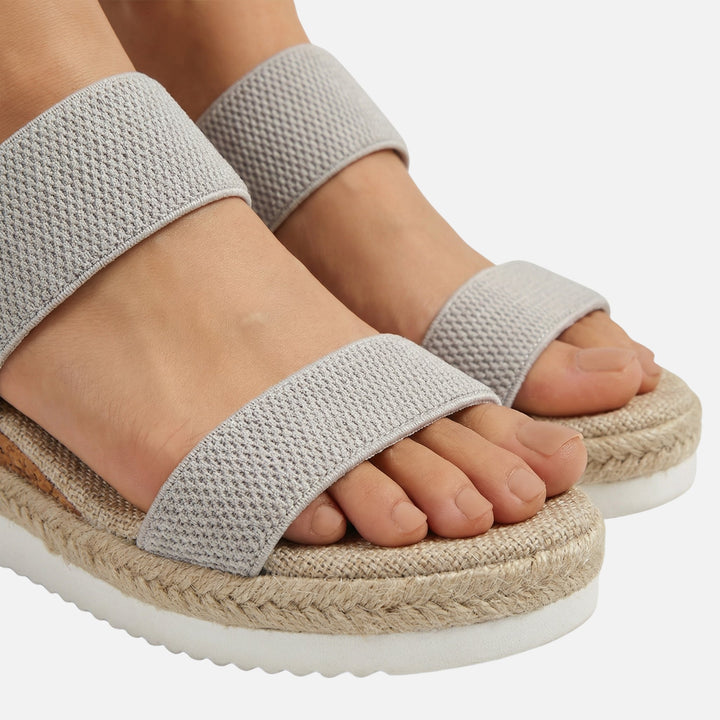 Jute Chunky Sole Sandals – Espadrille Design for Women