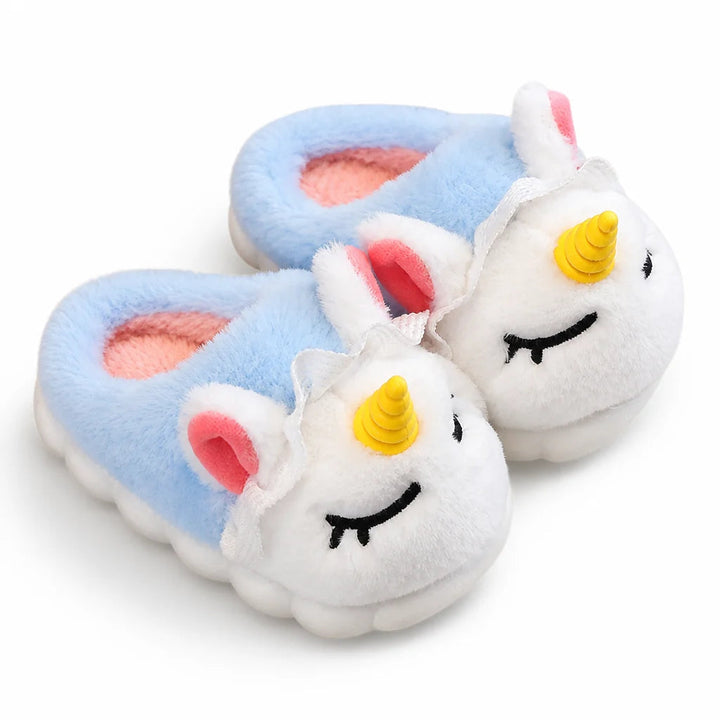 Kids Unicorn Slippers – Warm Plush House Shoes 5