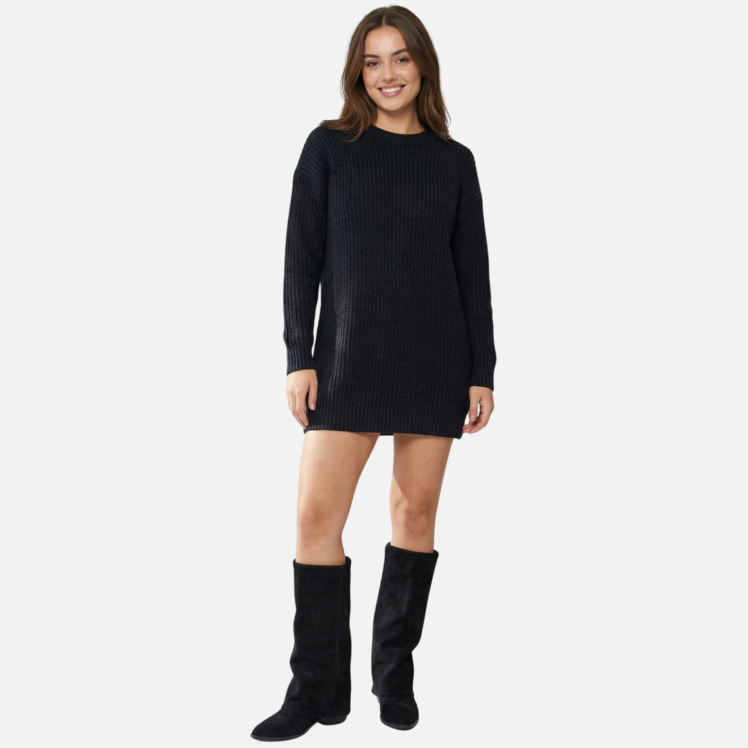 Knee-High Boots with Round Toe for Women