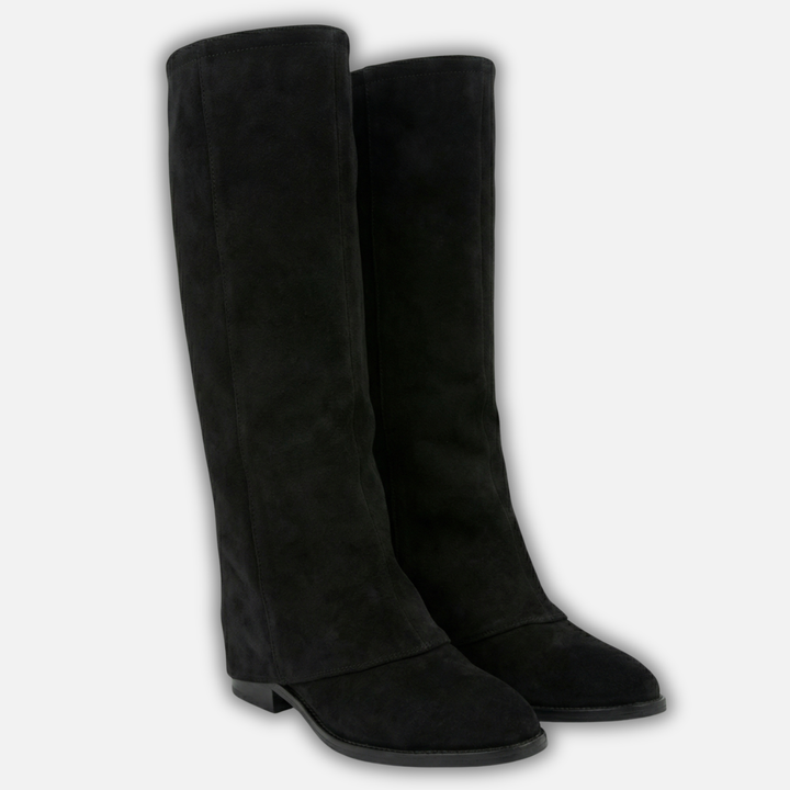 Knee-High Boots with Round Toe for Women