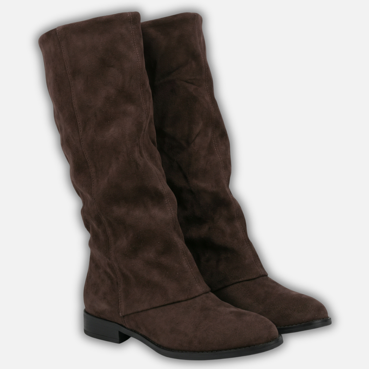 Knee-High Boots with Round Toe for Women