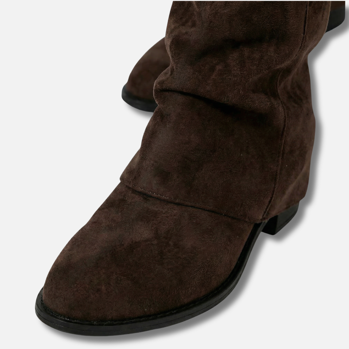 Knee-High Boots with Round Toe for Women