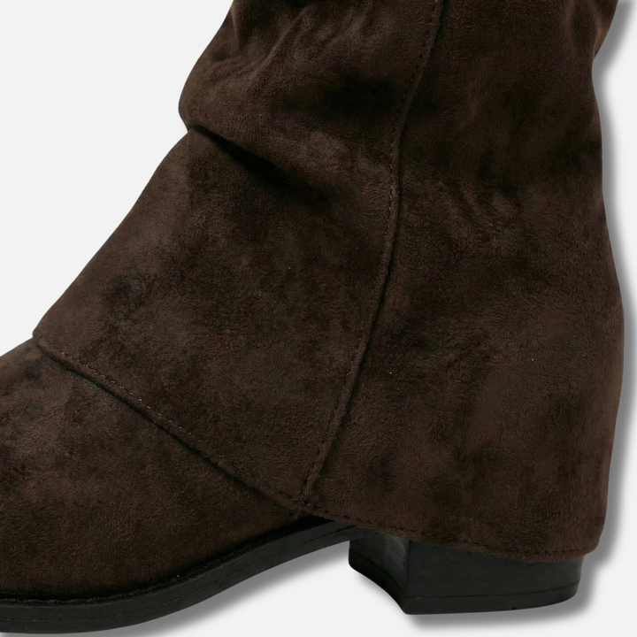 Knee-High Boots with Round Toe for Women