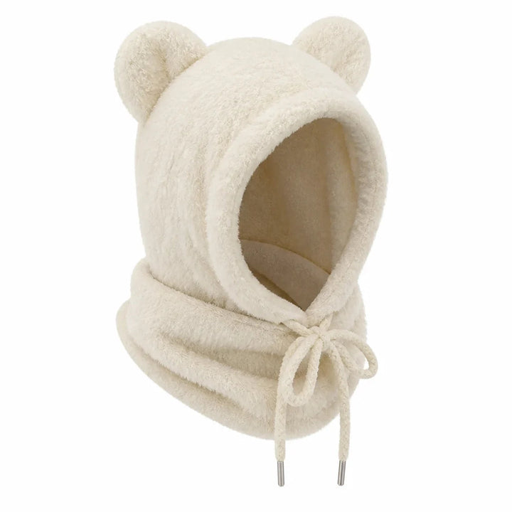 Bonnet tricoté à oreilles d'animal – Bonnet cagoule à oreilles en peluche 6