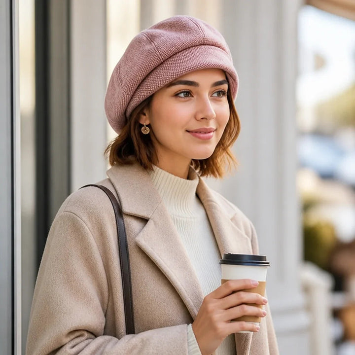 Knitted Wool Blend Beanie – With Soft Fleece Lining 1