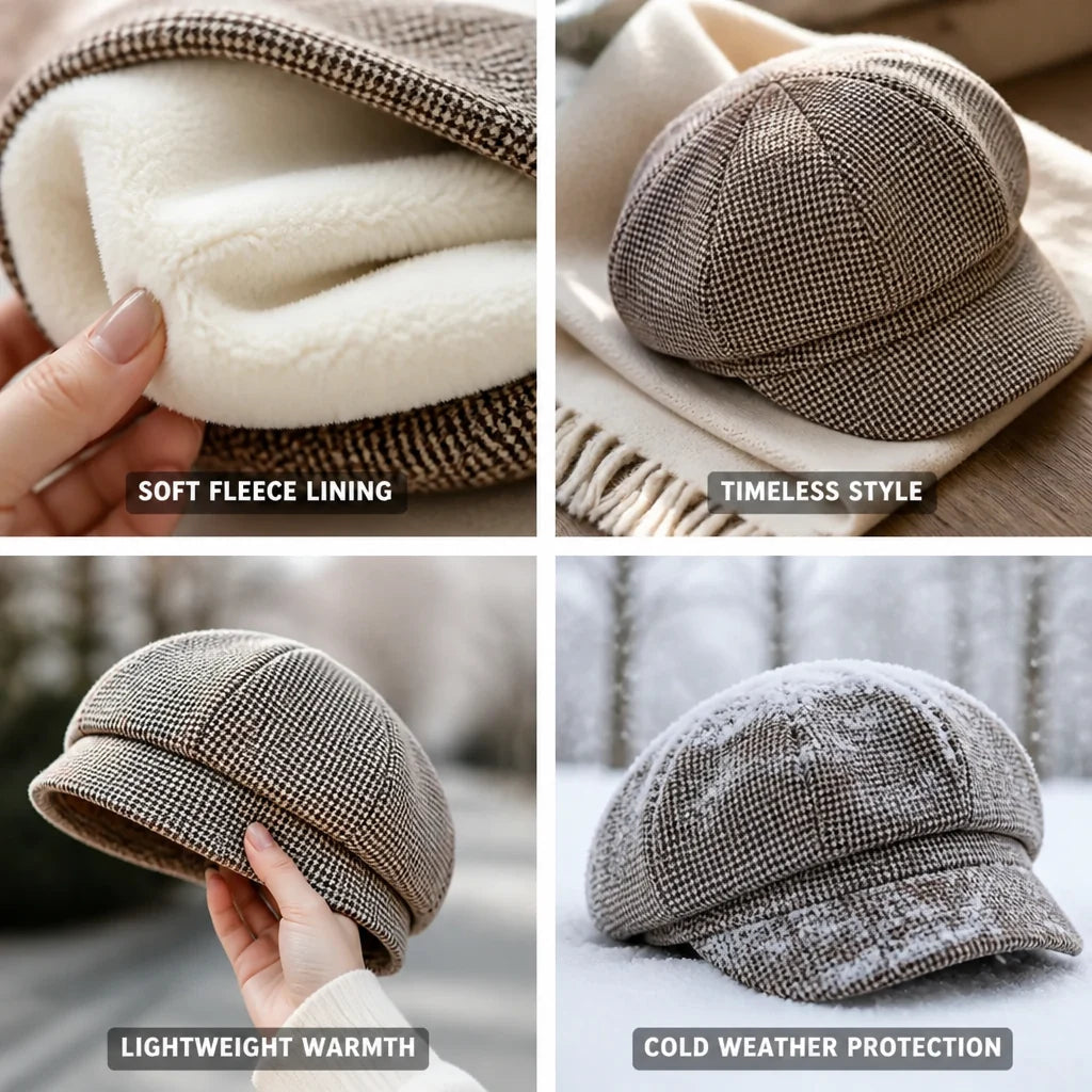 Knitted Wool Blend Beanie – With Soft Fleece Lining 2