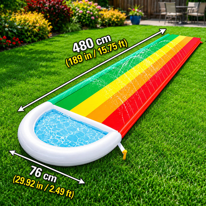 Large Garden Water Slide Play Mat for Children – With Spray Function 3