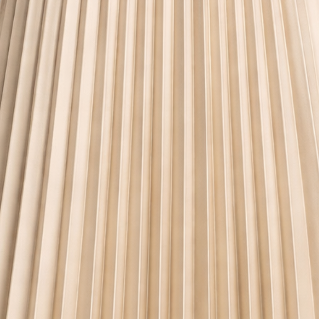 A-Line Pleated Skirt with Elastic Waist for Women