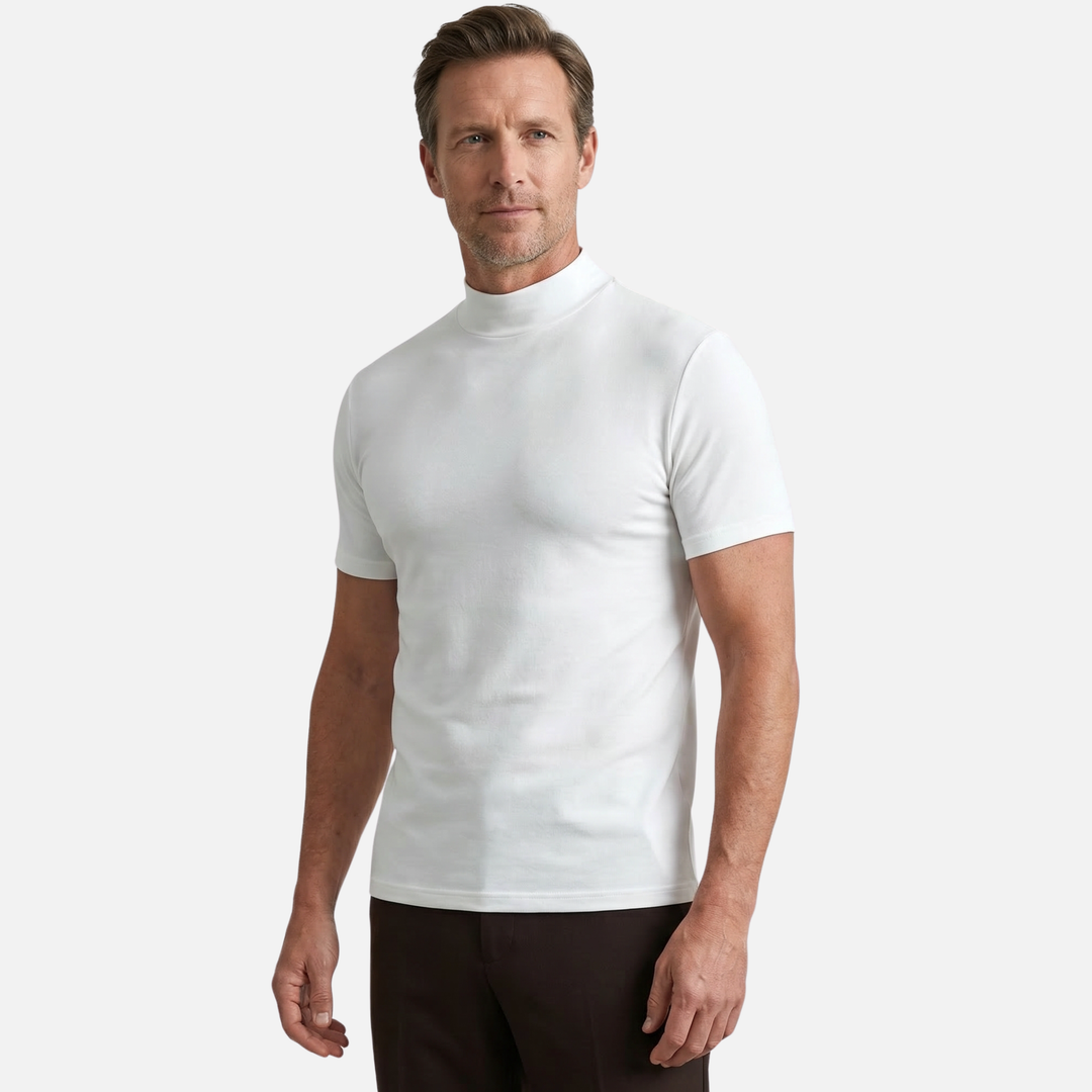 Lightweight Casual Stretch Cotton Polo T-shirt for Men