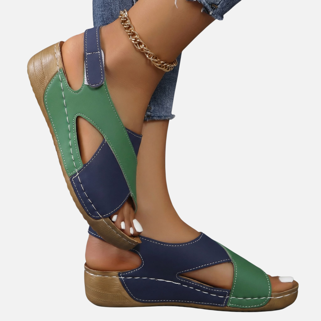 Lightweight Casual Wedge Sandals with Crossover Strap for Women