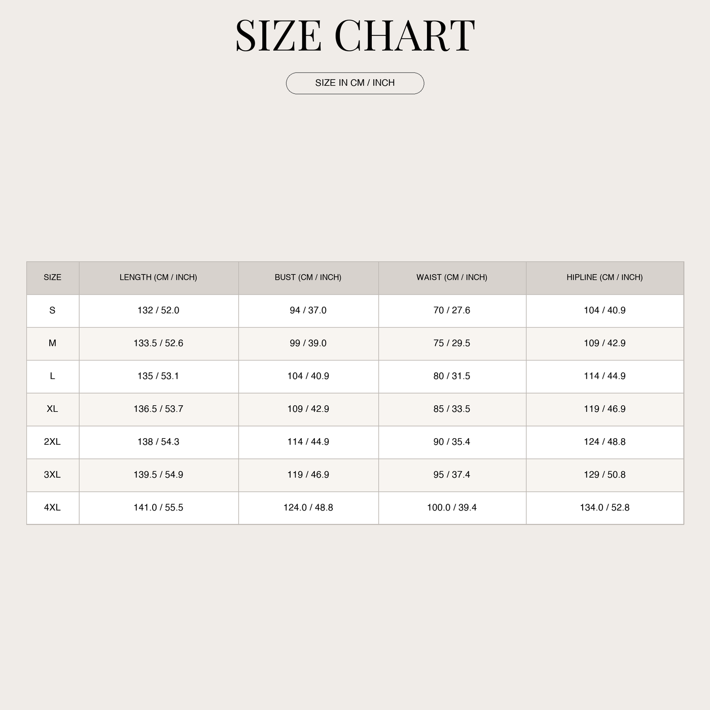 Women's Floral Midi Dress – Round Neck, 3/4 Sleeve, Gathered Waist size chart