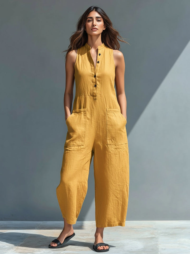 Linen_Sleeveless_Jumpsuit_with_Band_Collar_for_Women_copy_6