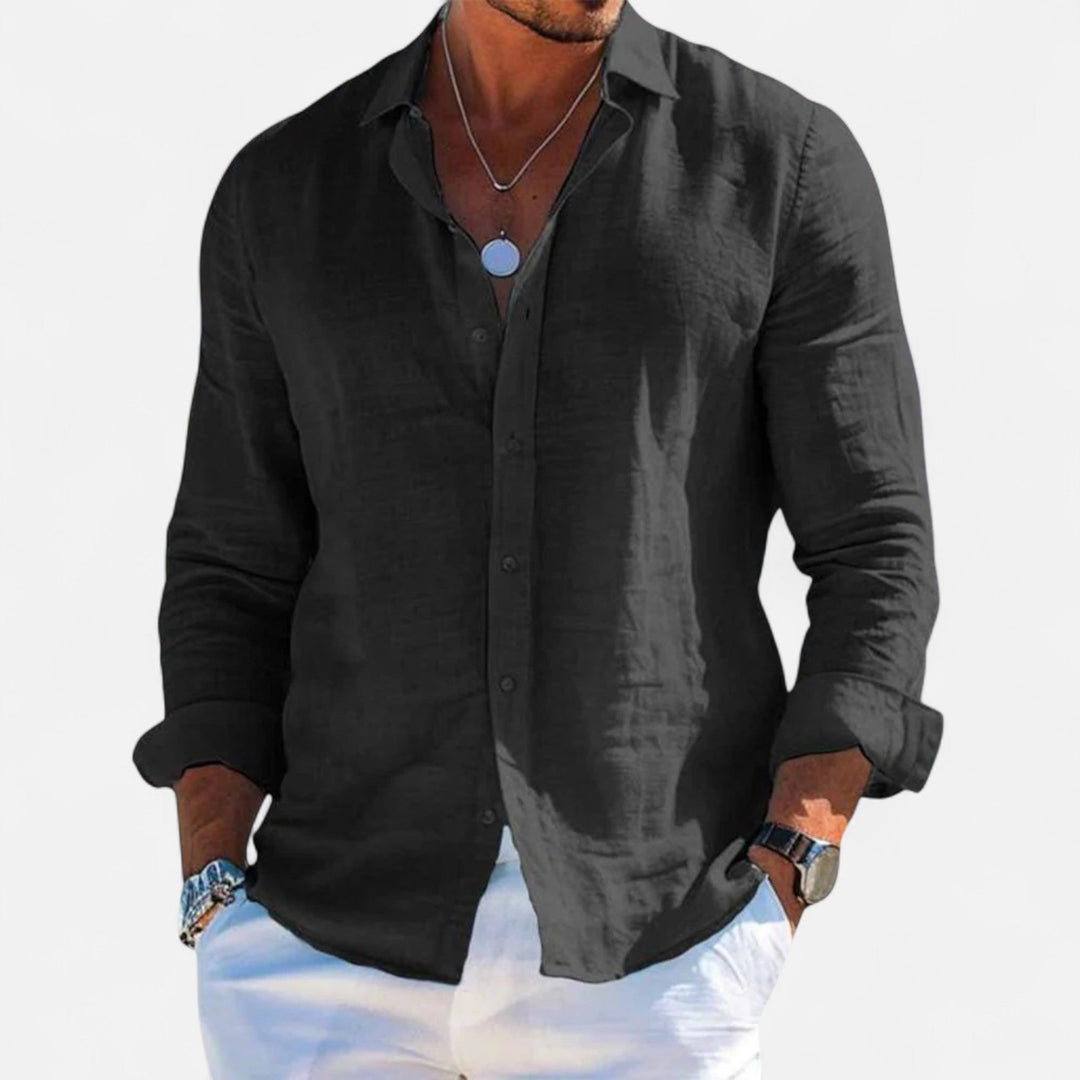 Linen_Summer_Shirt_Button_Down_Roll_Up_Sleeve_for_Men_6
