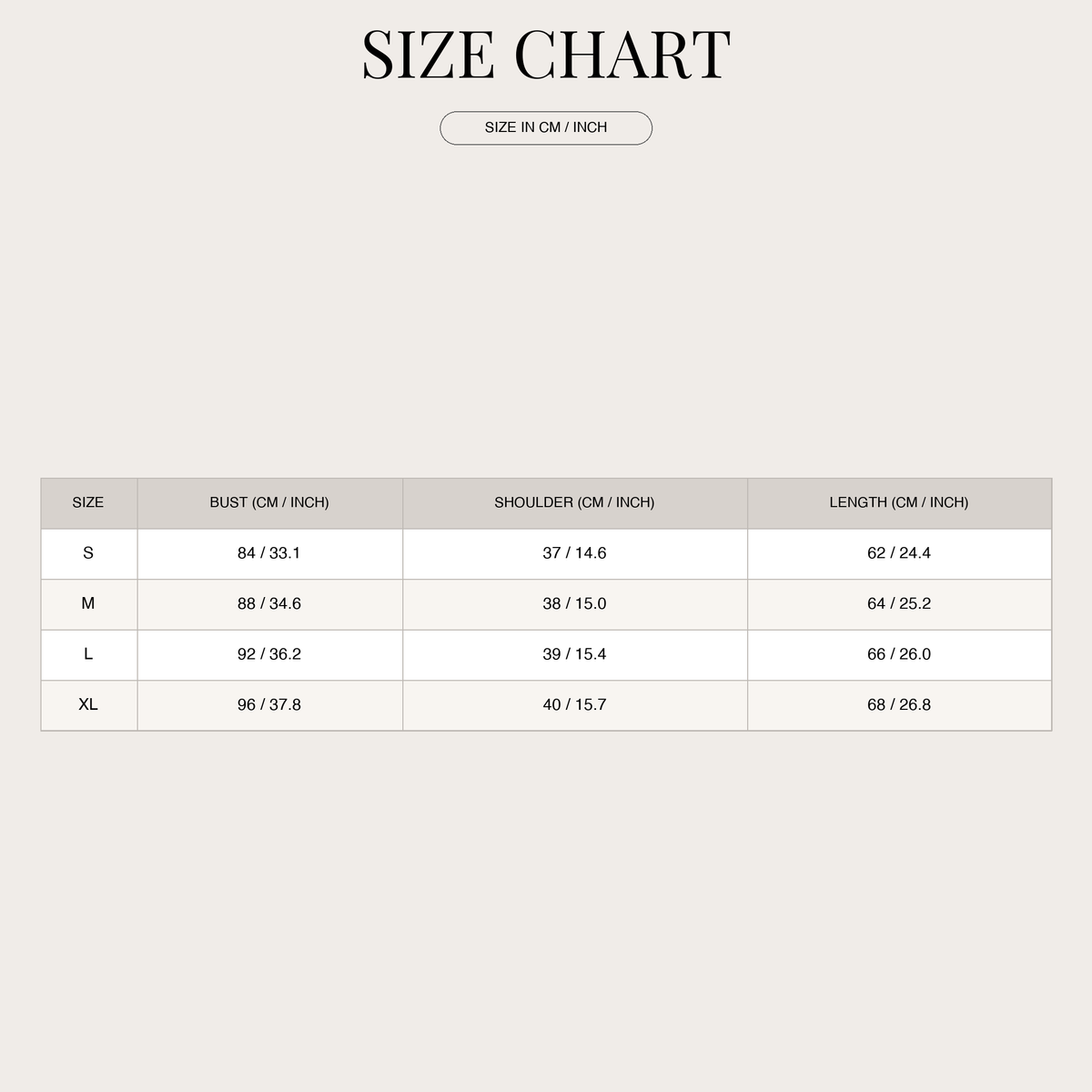 Women's Plush Vest – Soft with Warm Feel and Relaxed Fit size chart