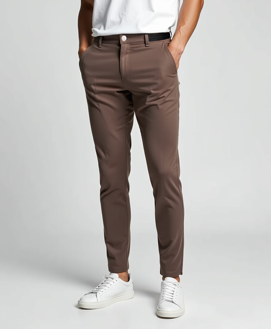 Cecole | Men’s Stretch Trousers with Slim Cut