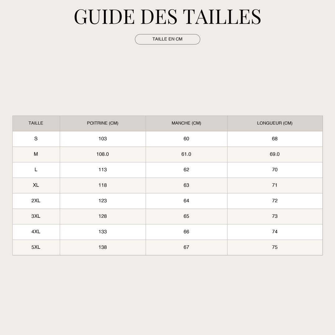 Polo à manches longues pour Homme – Sport-chic et idéal au quotidien size chart
