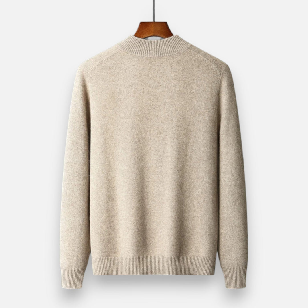 Men_s_Luxurious_Thick_Knit_Zip_Sweater_Mock_Collar_Design_4