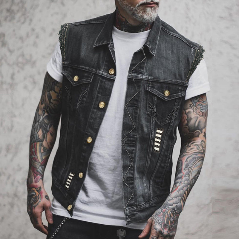 Men_s_Rugged_Fabric_Vest_Distinctive_style_sleeveless_cut_1