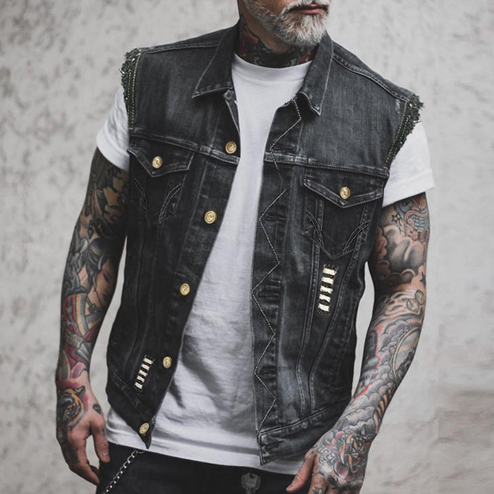Men_s_Rugged_Fabric_Vest_Distinctive_style_sleeveless_cut_1