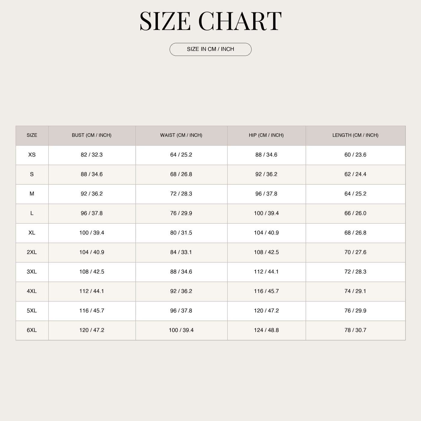 Men's Tailored Suit Set – For Polished Style size chart