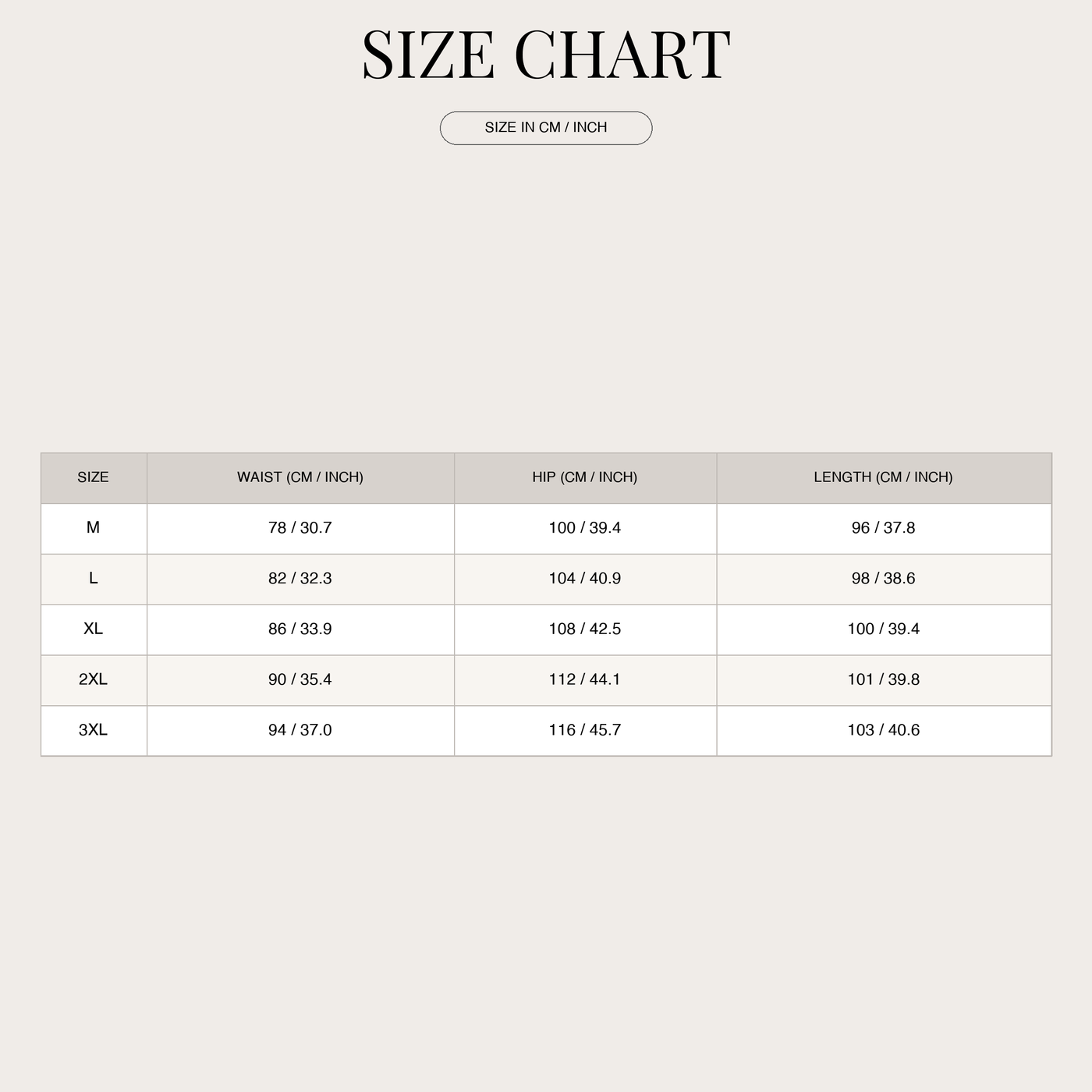Men's Vintage Cargo Pants – Straight Leg Cotton size chart