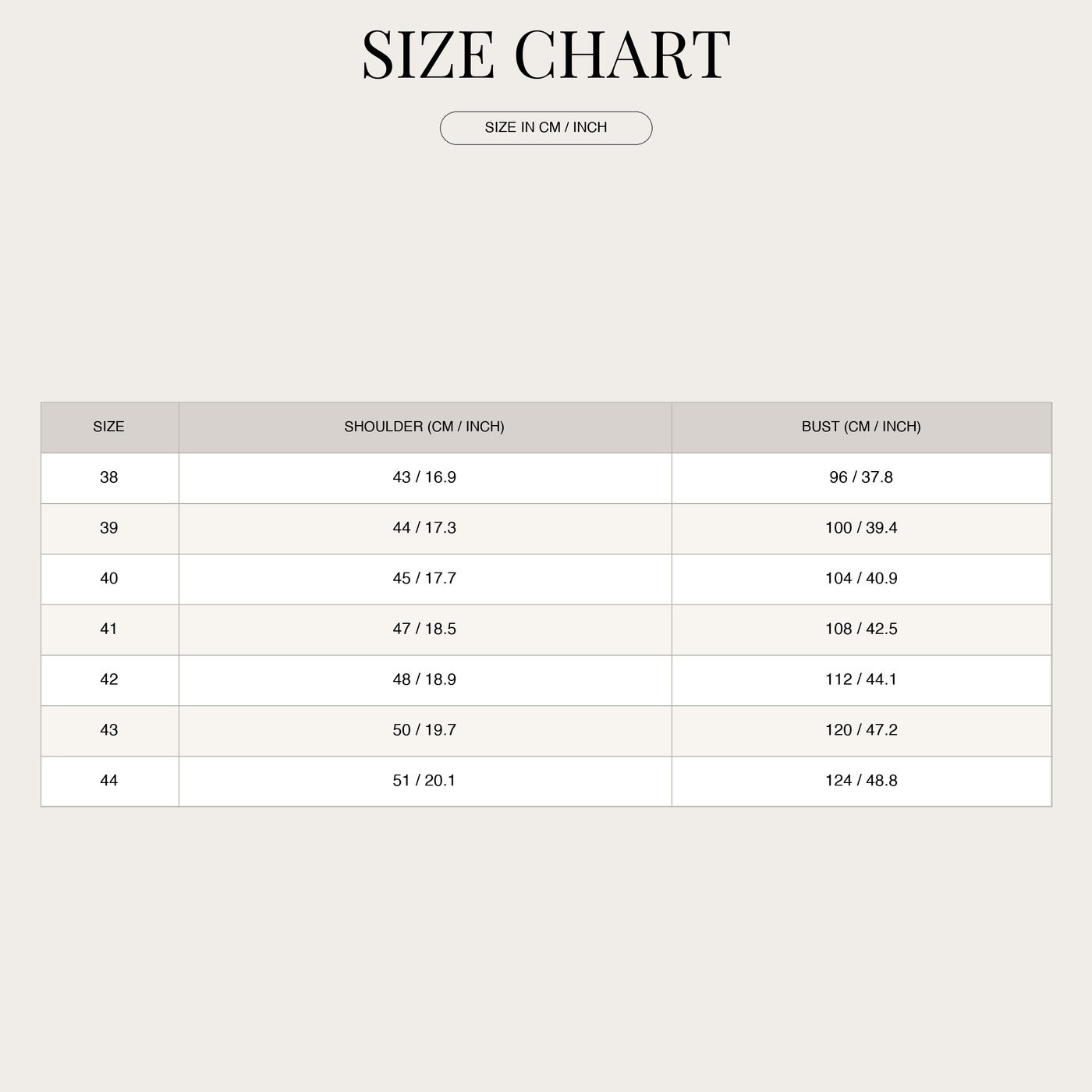 Men's Button-Down Cotton Shirt – Contrast Gingham Collar size chart