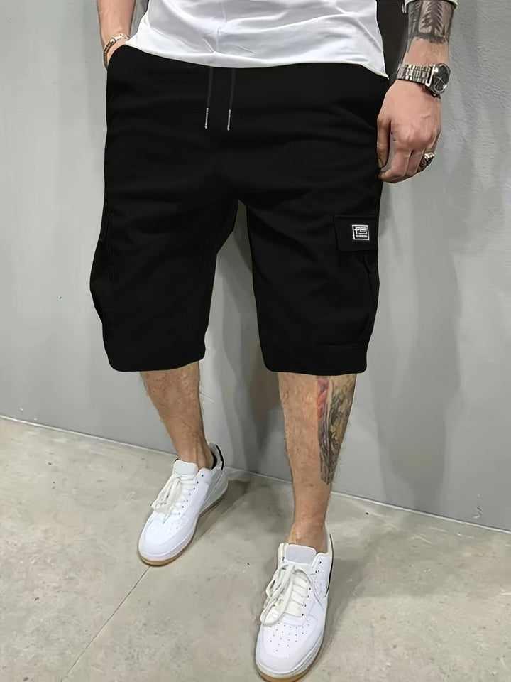 Mens_Cargo_Shorts_Drawstring_Waist_with_Side_Pockets_1