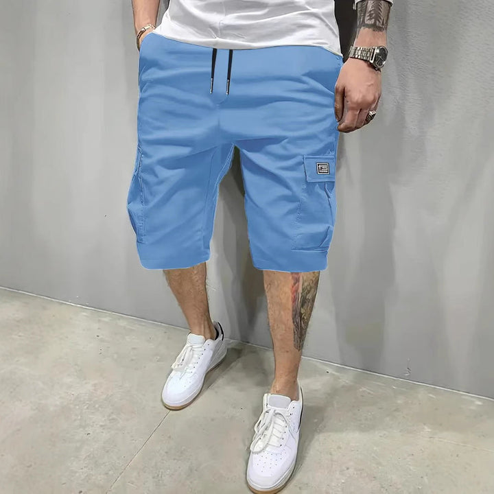 Mens_Cargo_Shorts_Drawstring_Waist_with_Side_Pockets_5