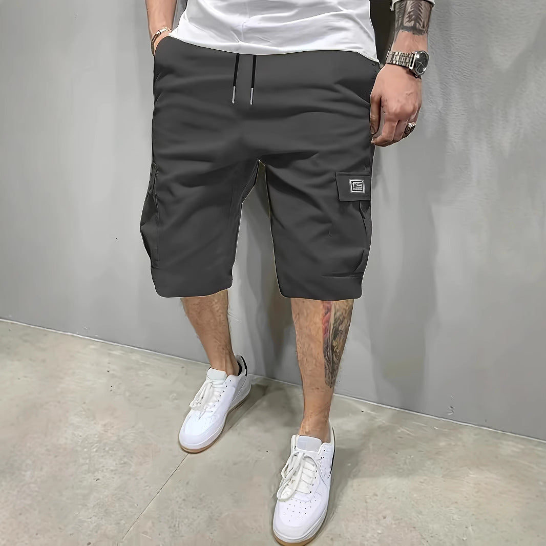Mens_Cargo_Shorts_Drawstring_Waist_with_Side_Pockets_6