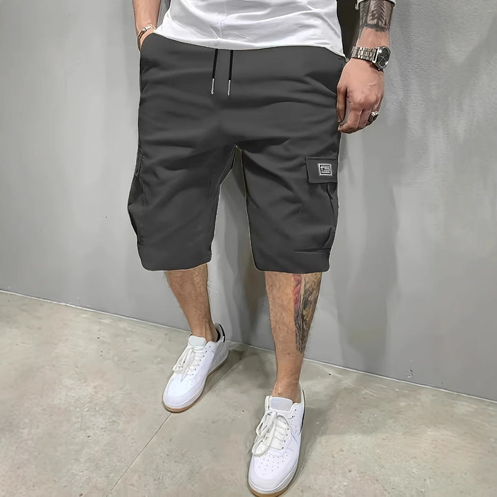 Mens_Cargo_Shorts_Drawstring_Waist_with_Side_Pockets_6