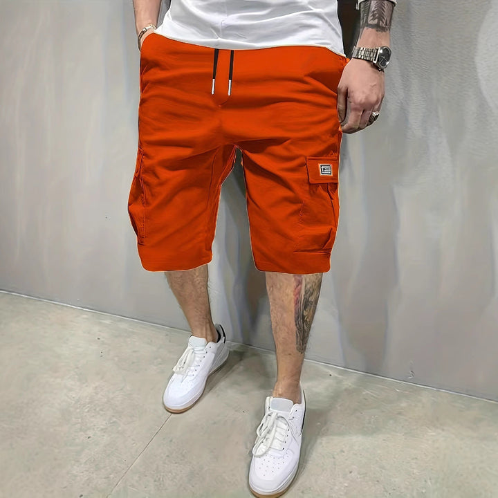 Mens_Cargo_Shorts_Drawstring_Waist_with_Side_Pockets_7